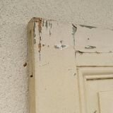 Old interior door wood painted vintage porcelain handle N°3