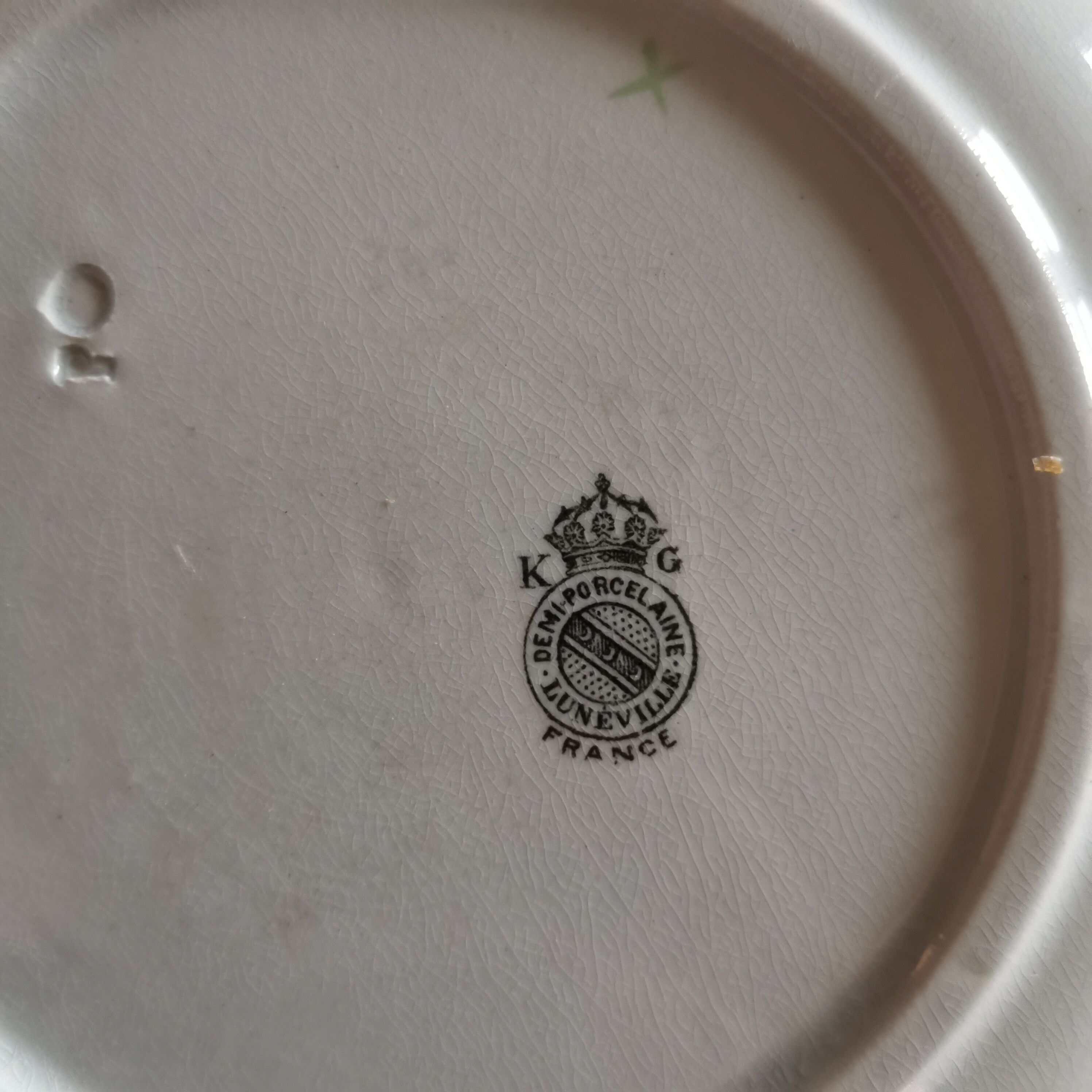 Kg Lunéville France Half-Porcelain Pieces