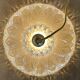 Vintage glass lampshade pendant light - tableware collection -