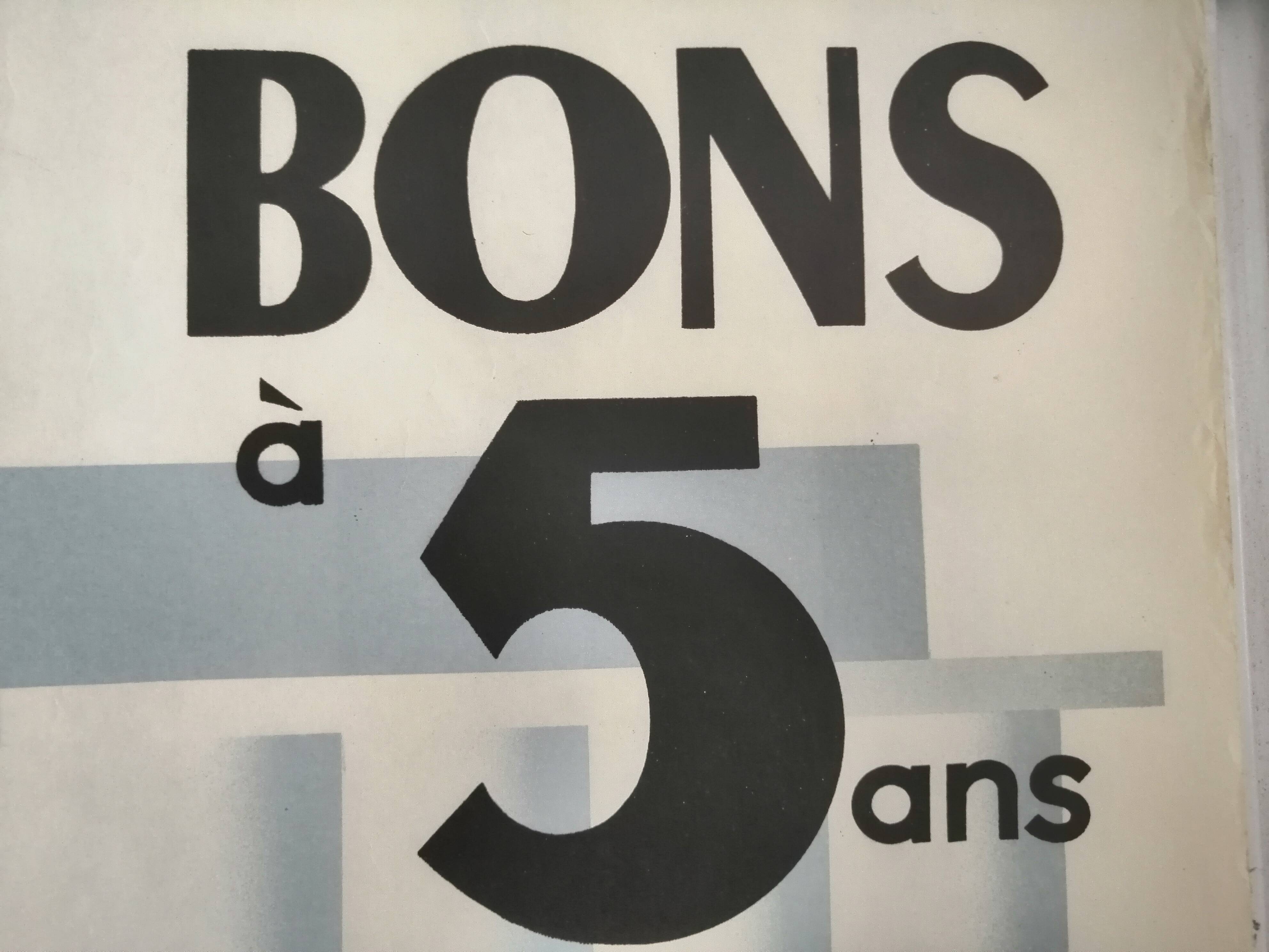 Affiche 1950 "Caisse Nationale du Crédit Agricole Bons à 5 ans"
