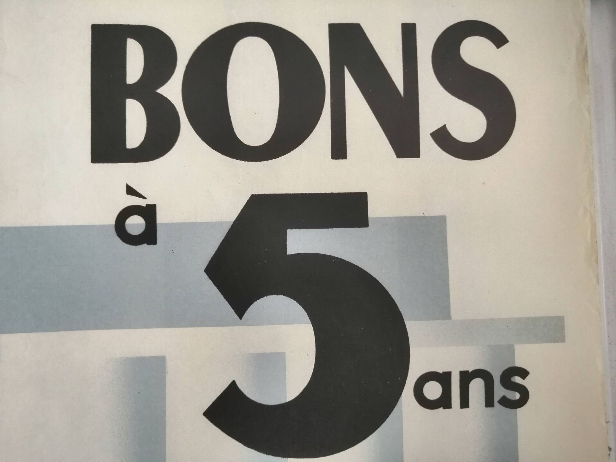 Affiche 1950 "Caisse Nationale du Crédit Agricole Bons à 5 ans"