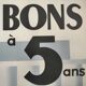 Affiche 1950 "Caisse Nationale du Crédit Agricole Bons à 5 ans"