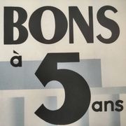 Affiche 1950 "Caisse Nationale du Crédit Agricole Bons à 5 ans"