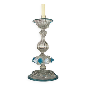 Venetian candlestick made of Murano glass, circa 1880