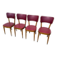 Set de 4 chaises bistrot baumann vinyl