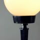 Art Deco table lamp in chrome and glass, Czechoslovakia 1940s