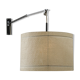 1950s extendible wall lamp with fiberglass shade, Italy