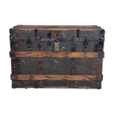 Antique vintage wooden chest
