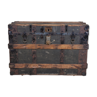 Antique vintage wooden chest