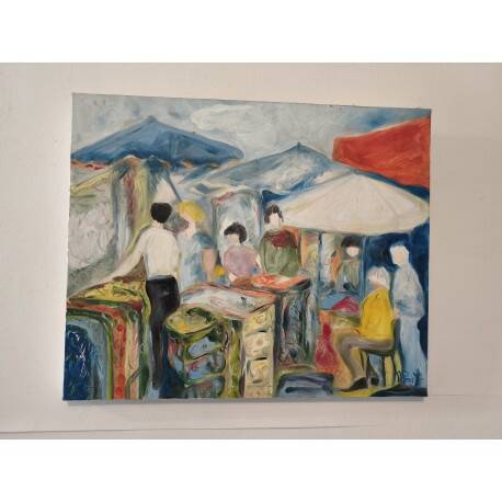 Oil on canvas by Mr. Porte