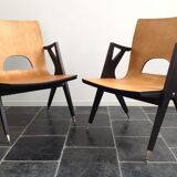 Set of 2 armchairs by Malatesta and Mason, 1950s