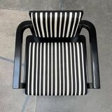 German armchair model D51 Fagus with Bauhaus pattern cushion by Walter Gropius for Tecta