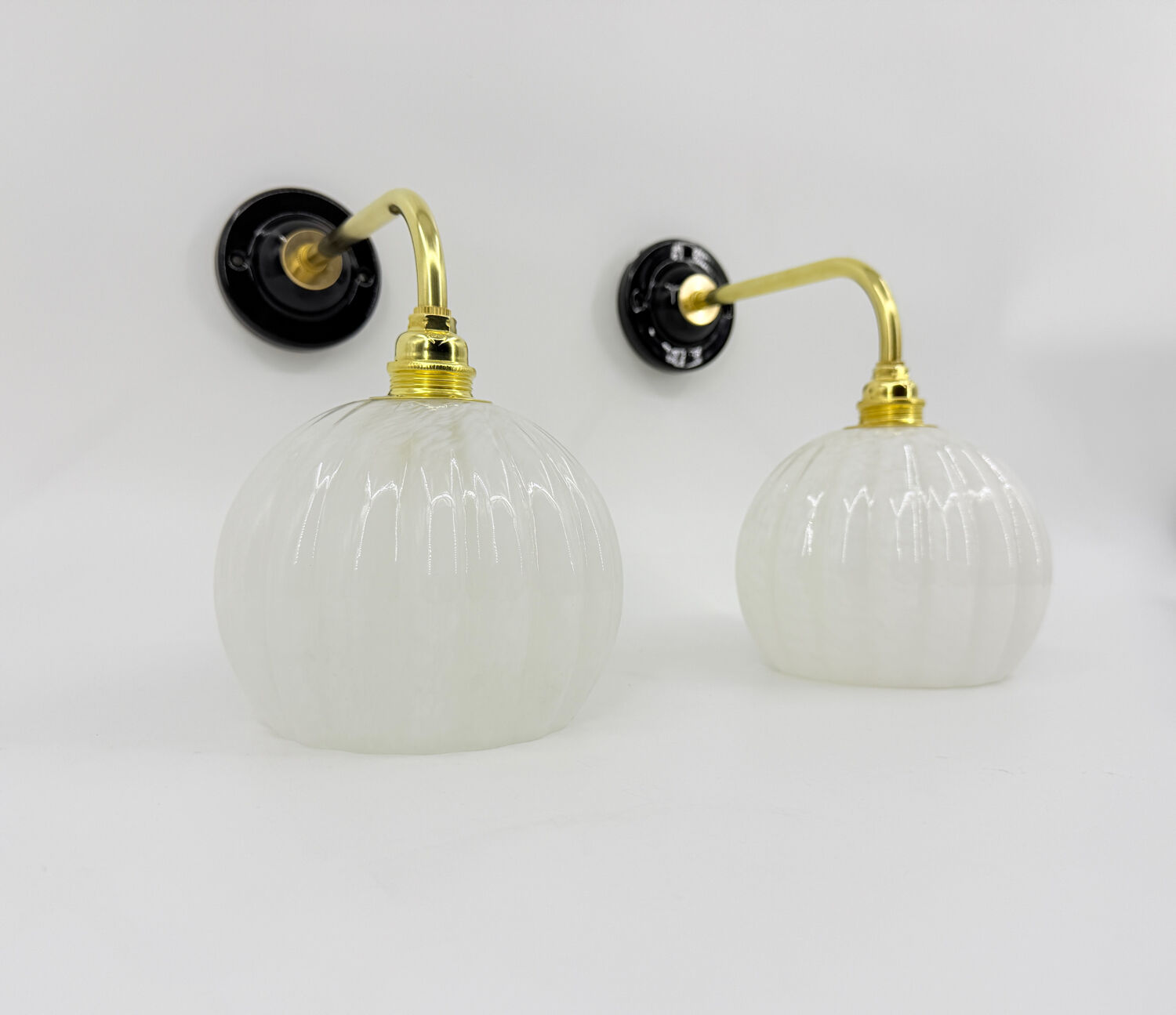 Clichy glass wall lights