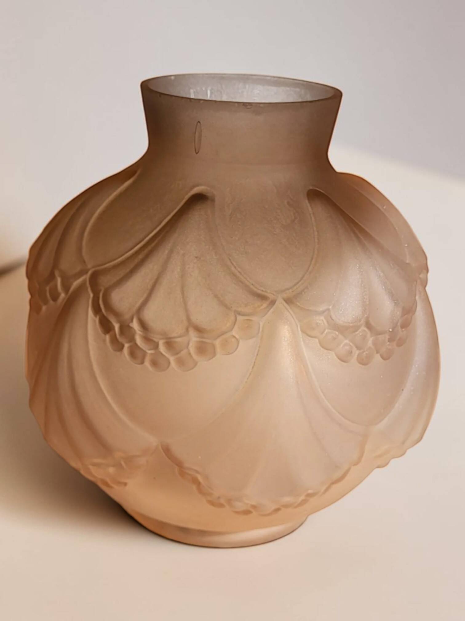 Vase Art Déco en verre 1930
