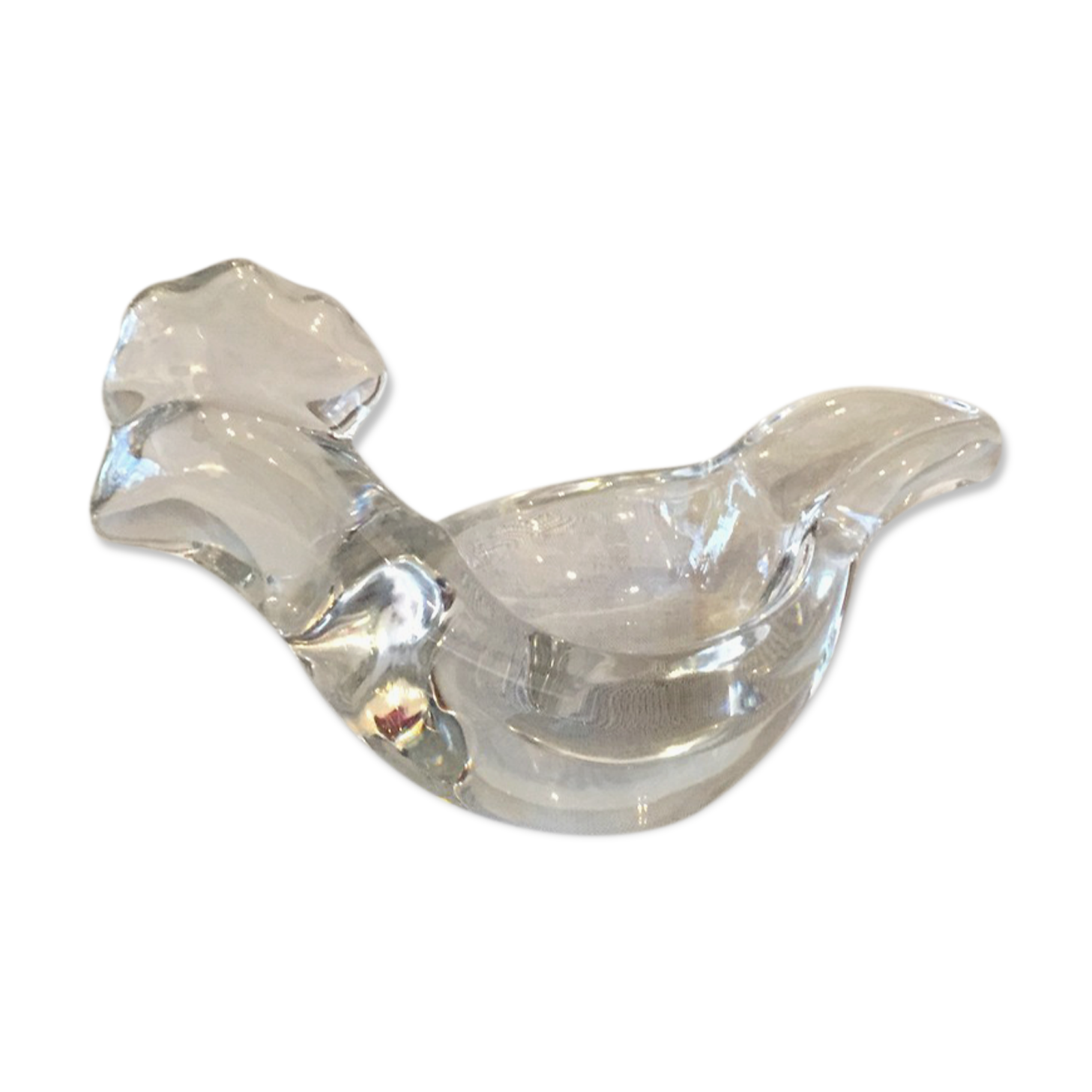 EMPTY DECORATIVE HEN CRYSTAL POCKET OR DECORATIVE