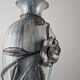 Roger Guérin Belgian Art Deco Stoneware & Wrought Iron Vase 1930s