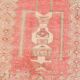 4x7 Pink & Brown Persian Area Rug 118x210Cm SK 22164