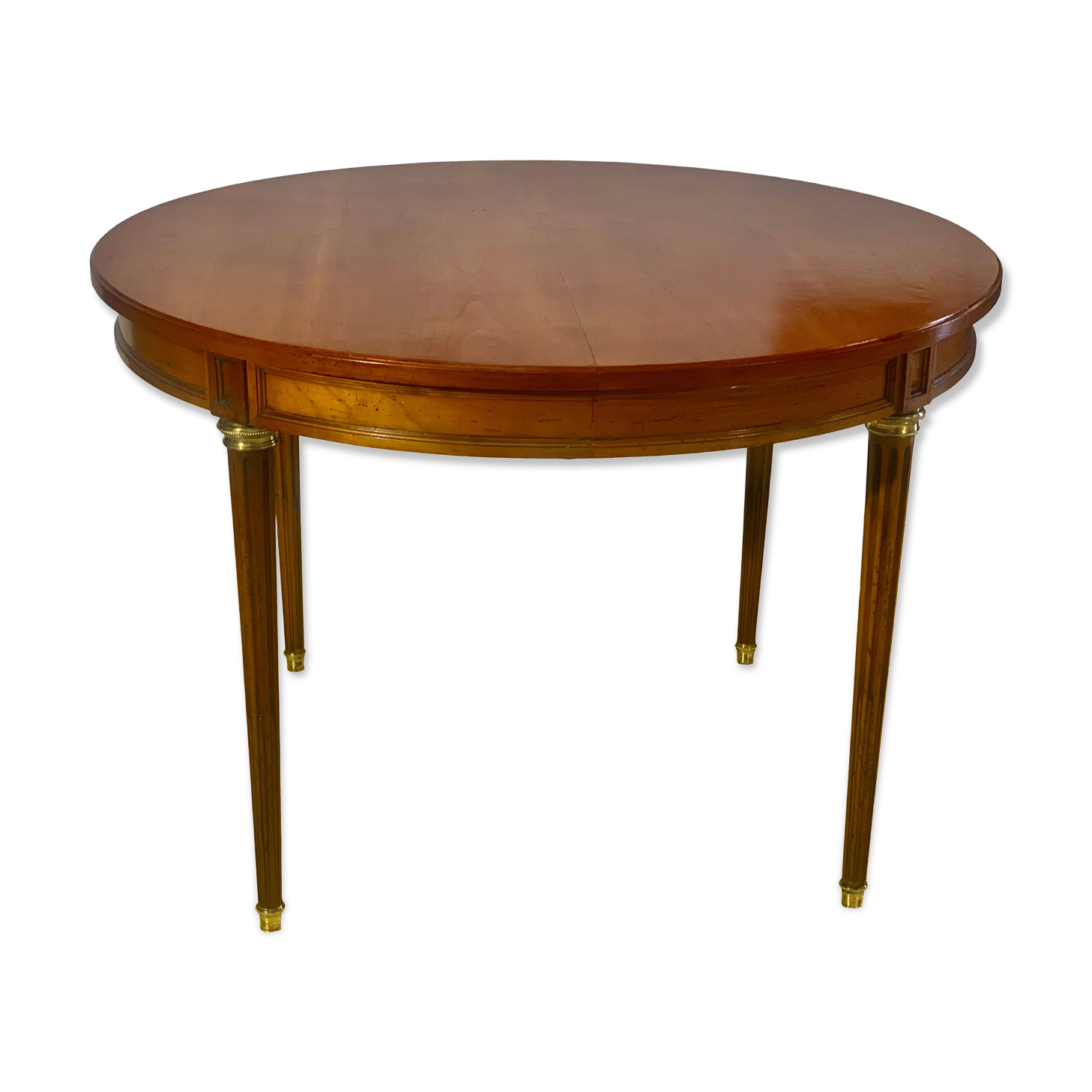 Louis XVI style table in cherry with 2 extensions