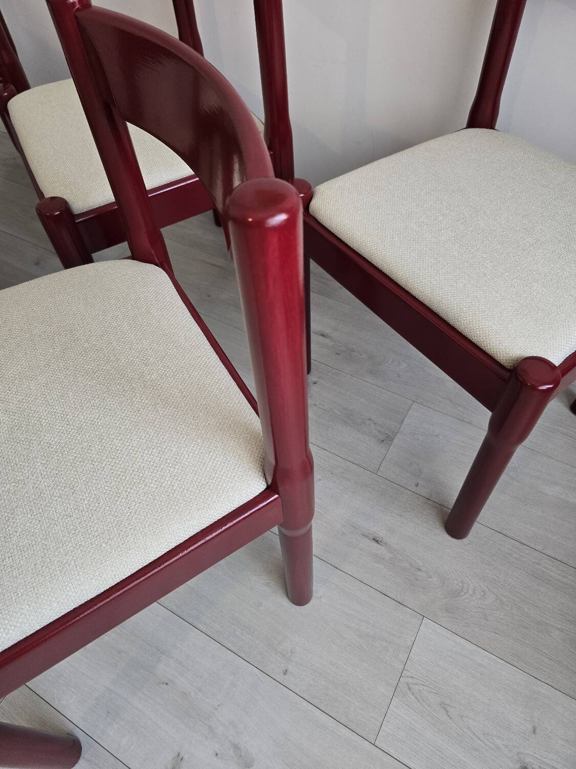 5× cassina carimate chairs door vico magistretti