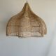 Rattan pendant lamp in the shape of a flower