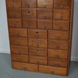 Armoire d'apothicaire vintage allemande en pin et chêne, années 1950