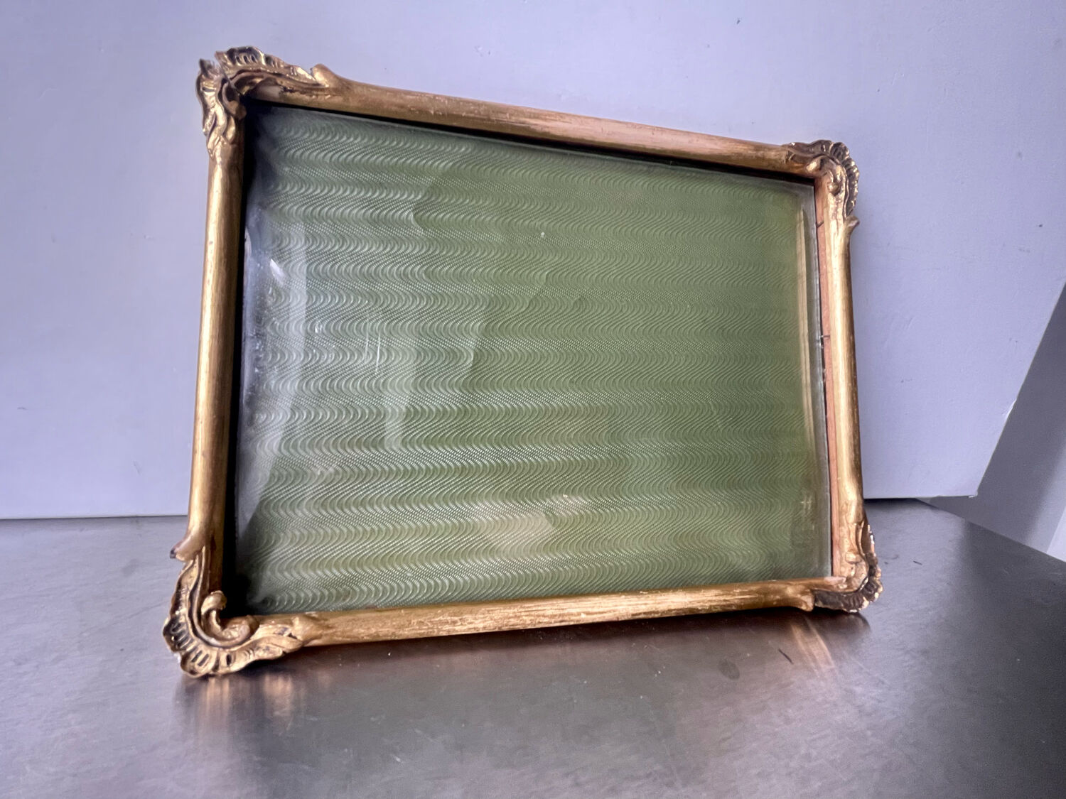 Antique art nouveau gilded picture frame