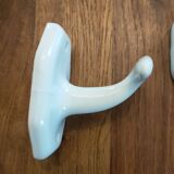 set of 4 porcelain bathroom hooks