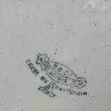 Cylindrical white earthenware pot - Creil and Montereau