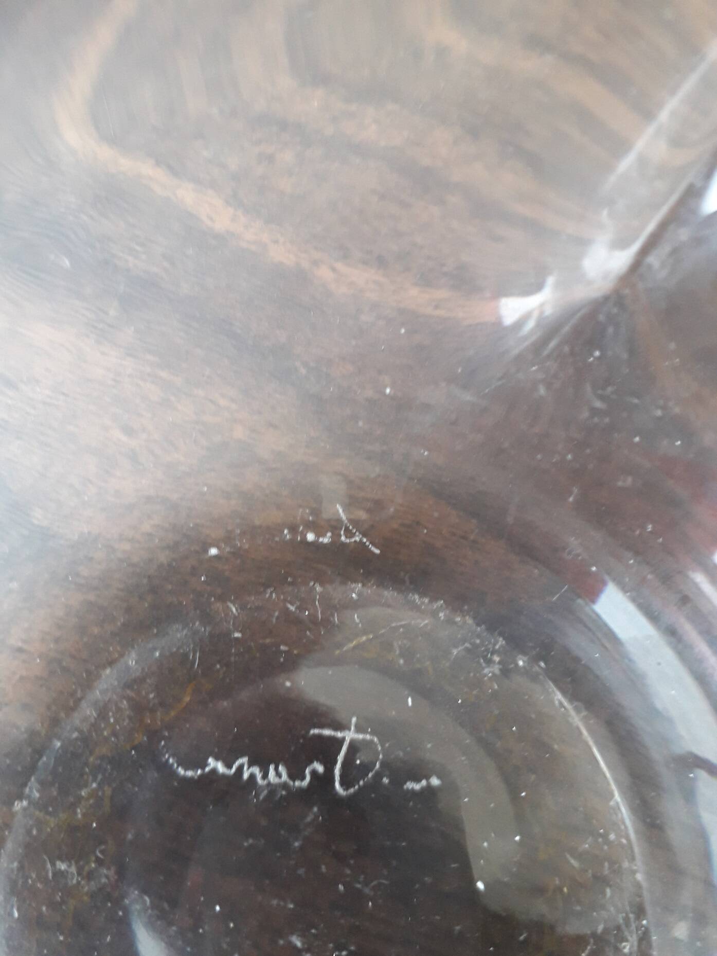 Schneider crystal ashtray