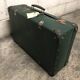 Vintage green case in vulcanized fiber