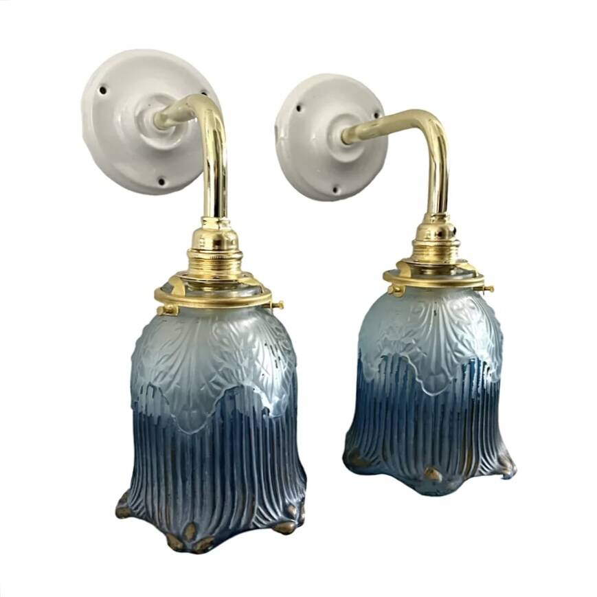 Pair of Art Deco wall lights