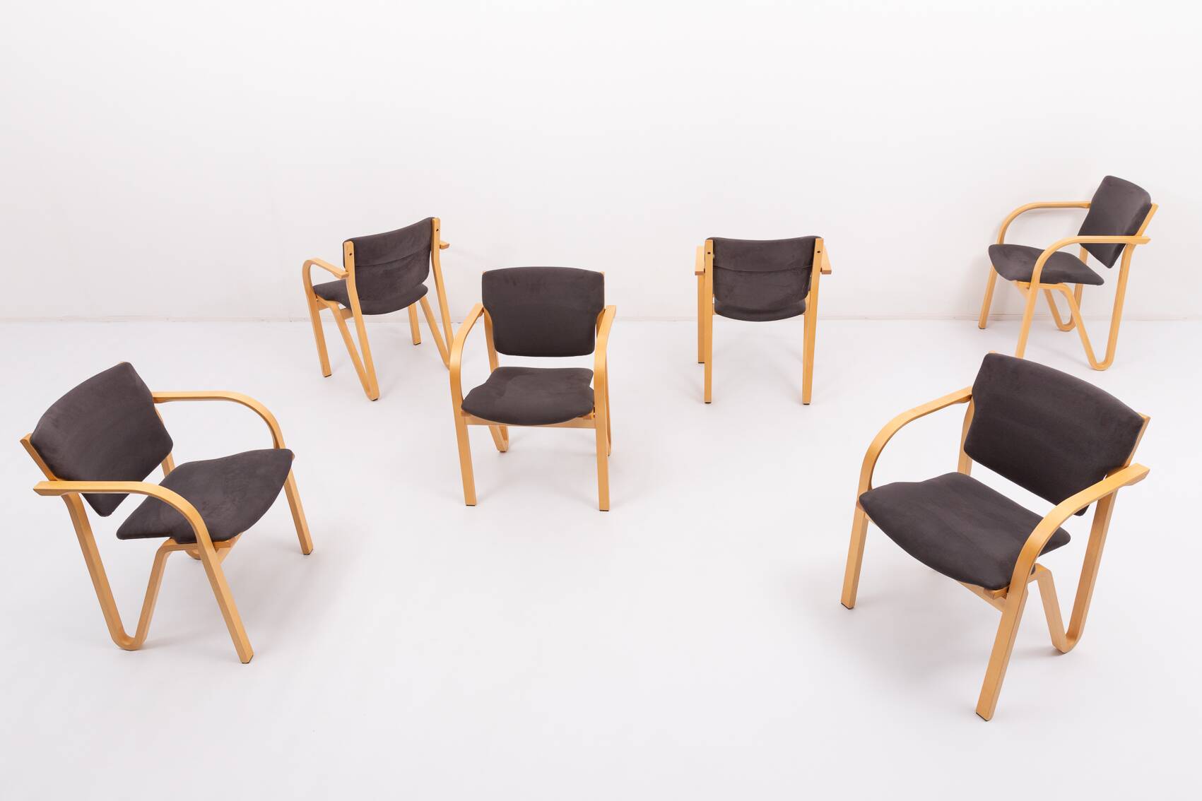 Set of 6 Danish design chairs from Four Design