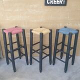 Set of three bar stools