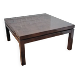 Brown lacquered designer coffee table