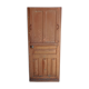Old glazed door with its shutter