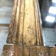 Golden rectangular mirror - 171x127cm