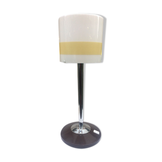 Lamp Mazda foot chrome Lampshade style glass