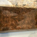 Coffee table in elm burl veneer attributed to Willy Rizzo - 1970