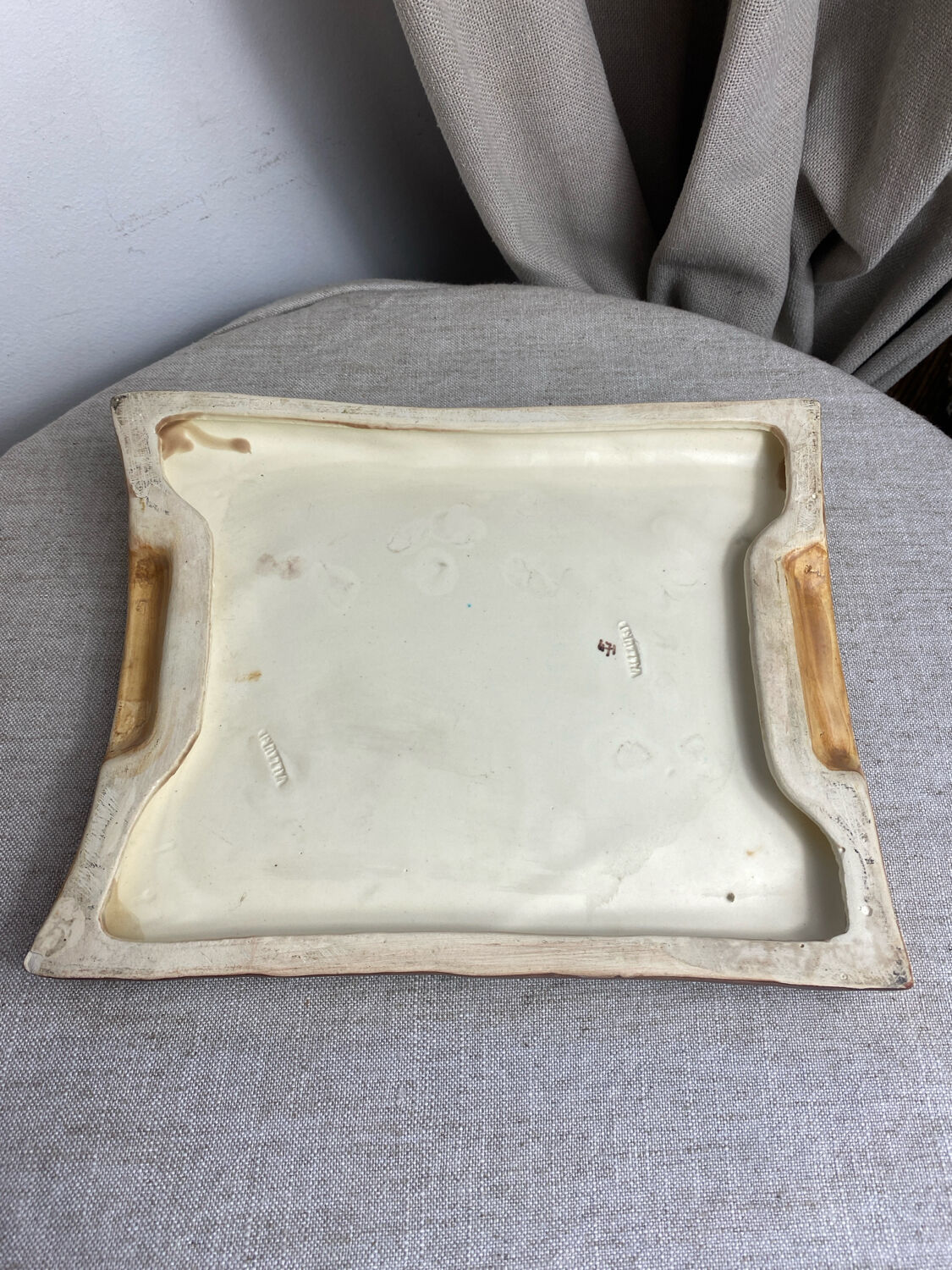 Ceramic dish, Grandjean, Vallauris