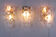 Crystal Wall Lamps set of 3 by J.T. Kalmar, 1960s