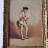 Pair of oils on panel by henri victor lesur