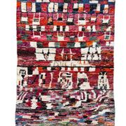 Multicoloured Moroccan Berber rug for the living room.