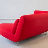 Ligne Roset “Yang” Sofa, in Red Kvadrat “Divina” Fabric, 4 sections