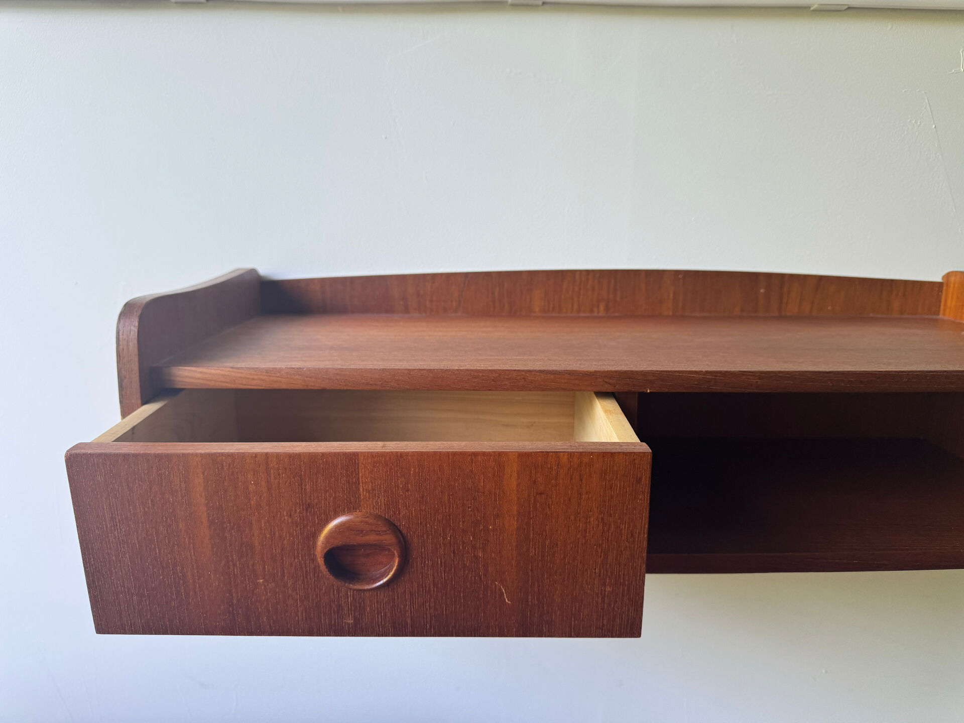 Vintage Danish Teak Floating Shelf