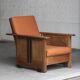 Reclining easy chair, Amsterdamse school, Dutch design, 1930s