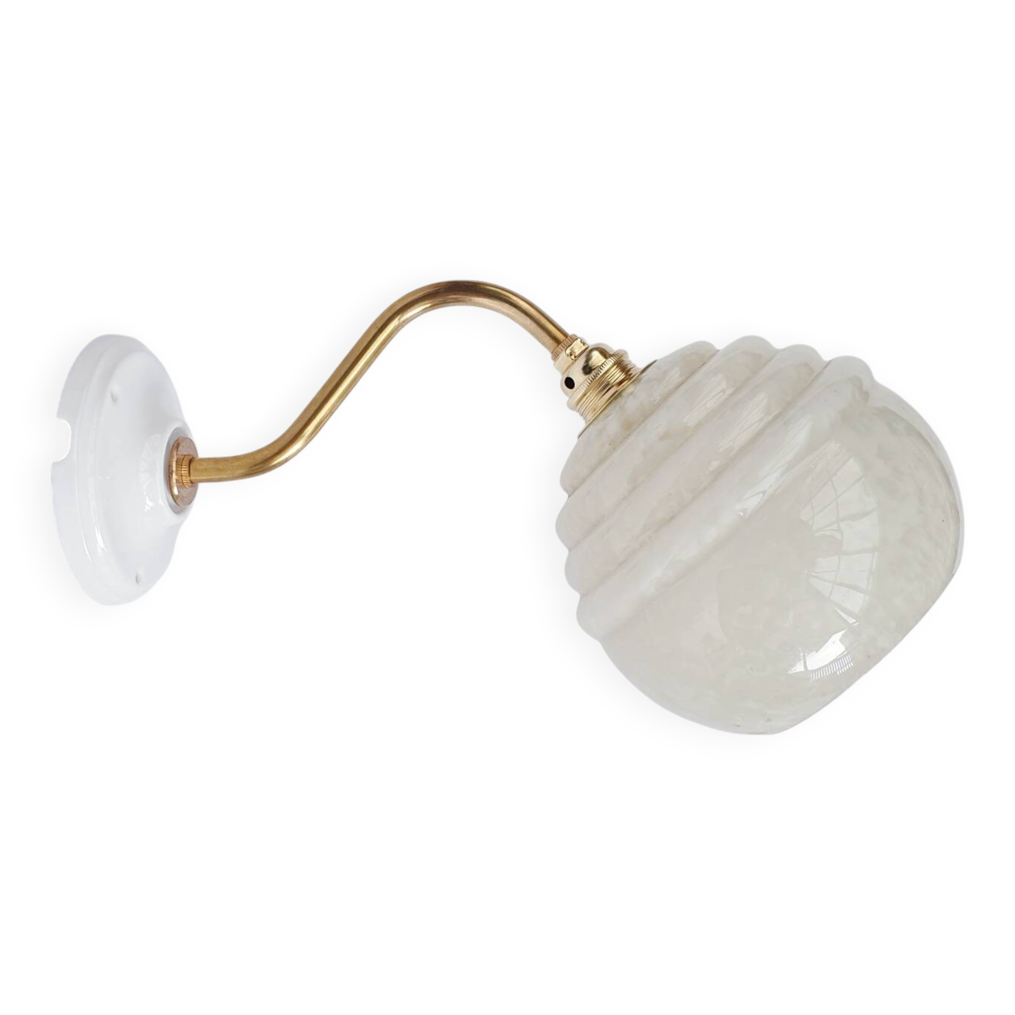 Speckled Clichy glass wall light