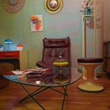 Paire de Lounge Chair Farstrup  1970