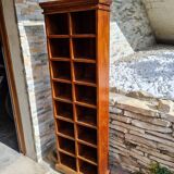Furniture of 16 lockers in vintage solid wood