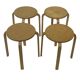 Set of 4 Ikea Frosta stools- vintage stools in Aalto for Artek style