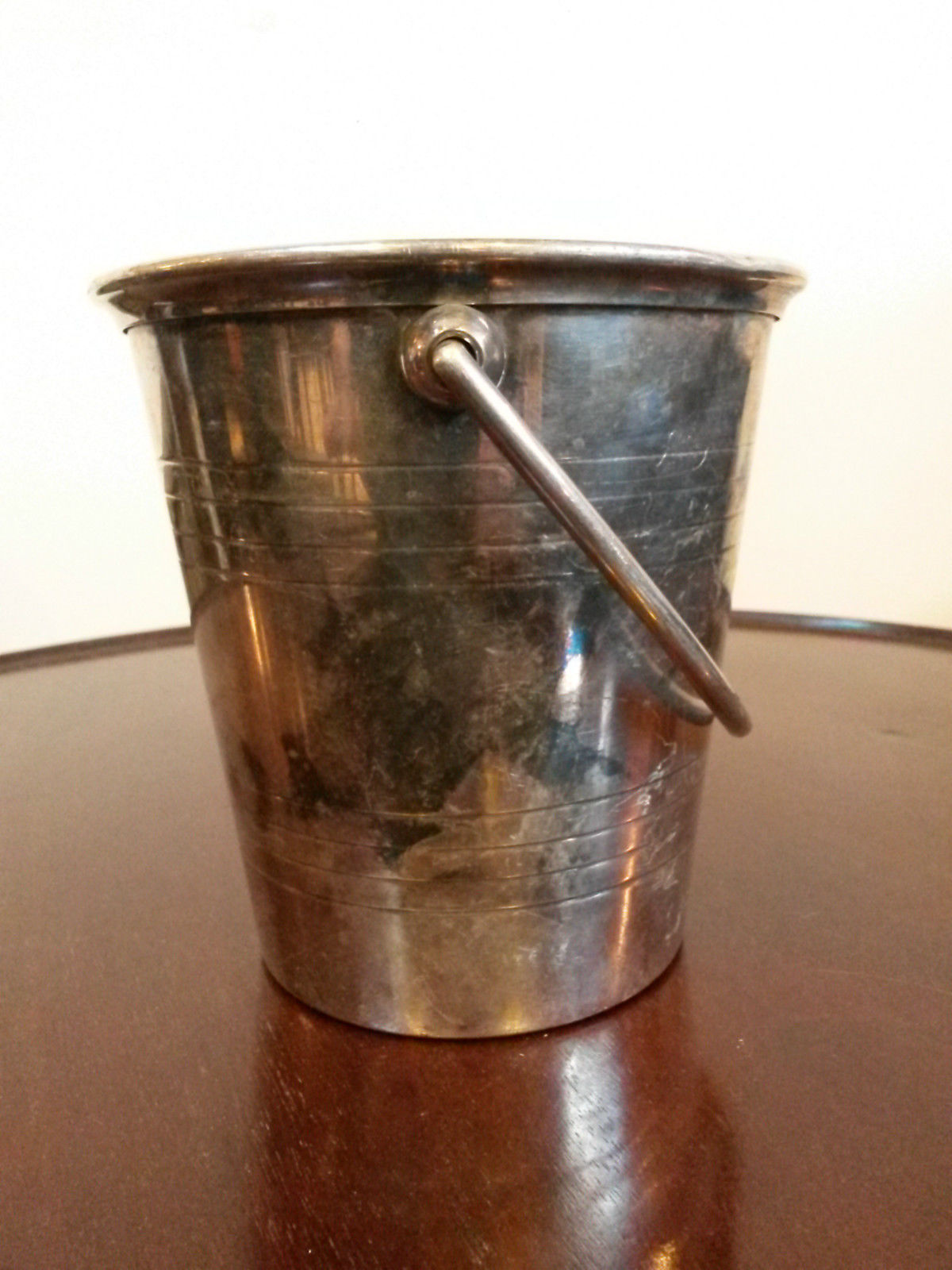 St medard silver metal ice bucket
